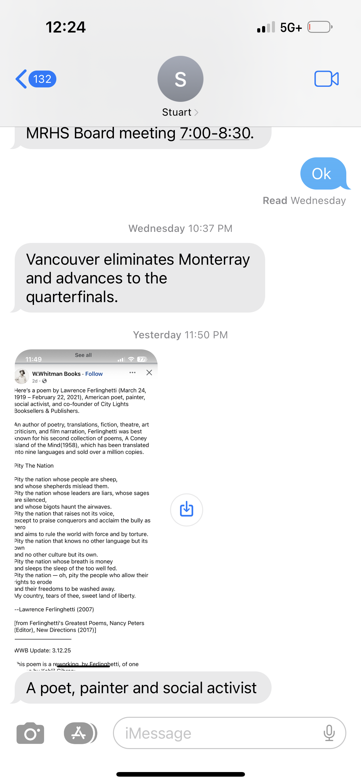 A conversation with my father, Stuart Aaronson